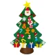 Ruhhy 00024856 Felt Christmas Tree with Ornaments, 90 cm