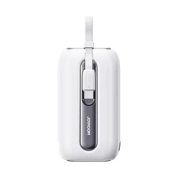 Joyroom JR-L012 Colorful Series Mini Powerbank 10000mAh 22.5W with Built-in Cables, White