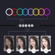Puluz LED RGB Vlogging Ring Photo Video Light Lamp 30cm + Tripod Mount 1.1 m