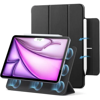 ESR Rebound Magnetic Case for iPad Pro 12.9 (2020-2022) / Air 13 (2024), Black