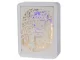 3D Paper Cutout Night Light with RGB LED, Remote & Touch Control, White