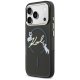 Karl Lagerfeld IML Choupettes Karl Script Logo MagSafe Phone Case Cover iPhone 17 Pro - Black