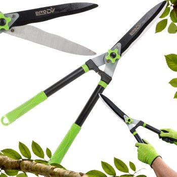 Manual Hedge Shears DIVO Garden Bush Trimmer 59cm, Black-Green