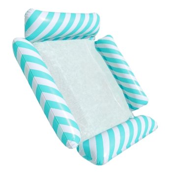 Inflatable water lounger mattress, blue