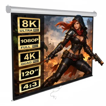 Maclean MC-591 Projector Screen, 120", 4:3, 240x180 cm, White