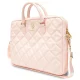 Guess Quilted 4G Laptop Bag 16\", Pink