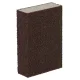 Abrasive dishwashing sponge brown