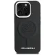Karl Lagerfeld Initial & Metal Logo MagSafe Case for iPhone 16 Pro - Black