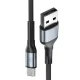 3mk Hyper Cable N-SERIES USB-A to USB-C Cable 1m 18W QC 3.0, Black