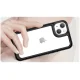 Outer Space Case for iPhone 14 Plus Hard Cover with Gel Frame, Black