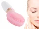 Electric Sonic Facial Cleansing Brush Massager with Stand, Pink