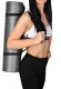 Exercise Mat for Yoga and Pilates, 180x60x1 cm, Grey