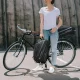 Wozinsky Bike Trunk Bag with Shoulder Strap and Expandable Pockets 14L - Black