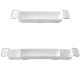 Adjustable Length Bath Bridge Shelf Tray Tub Rack Bathroom Caddy, White