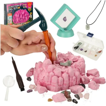 Little Archaeologist Science Kit - Crystal and Mineral Excavation (9 pcs)