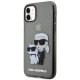 Apple iPhone 11 6.1\" Karl Lagerfeld Gliter Karl&Choupette Case Cover (KLHCN61HNKCTGK), Black