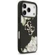 Guess Grained Roses & Big 4G Logo iPhone 17 Pro Case - Black