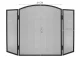 Kaminer PK013 Fireplace Screen, Black, 118 x 76 cm