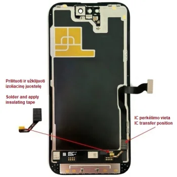 Display for iPhone 14 Pro, LTPO Soft OLED, 120Hz, 6.12"