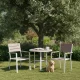 MultiGarden Garden Chair Set (2 pcs), Steel/HDPE, Beige/White
