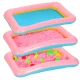 Kinetic Sand for Kids 2kg with Molds and Sandbox, Pink