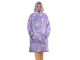 Warm Oversize XXL Blanket Hoodie 2in1, Glow in the Dark, Purple