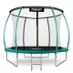 Neo-Sport NS-08C181 Garden Trampoline 252 cm with Inner Net and Ladder, Green