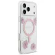 Guess Resin Flowers Glitter MagSafe Phone Case Cover iPhone 17 Pro Max - Pink