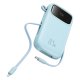 Baseus Qpow2 20000mAh 22.5W Powerbank with Dual Cable with Digital Display + Baseus Simple USB-C 3A Cable 0.3m (White)...