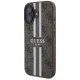 Guess 4G Printed Stripes MagSafe Case for iPhone 16 - Brown