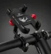 Aluminum Bike Phone Mount 360° Rotation 4.5-6.5 Inch, Black Red