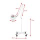 Cosmetology magnifying LED lamp S4 with tripod, white