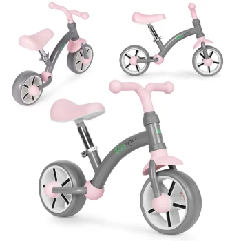 Ecotoys LC-V1252-GREY-P Kids Balance Bike with EVA Wheels, Grey