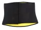 Neoprene Slimming Waist Belt for Workouts, Size L 33x22 cm, Black