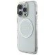 Guess iPhone 16 Pro Max Case IML Metal Colored Circle MagSafe, White