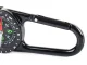 Metalinis turistinis kišeninis kompasas su karabinu 14198