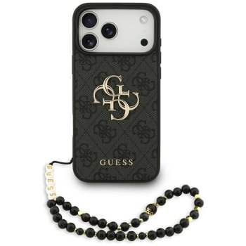 Guess 4G Strap Classic Logo vāciņš iPhone 17 Pro Max - melns | Phone Case Cover Black