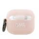 Karl Lagerfeld Чехол для AirPods 3 Силиконовый Choupette Head 3D Розовый