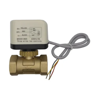 Motorised ball valve DN25, 220 V, brass body