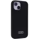 Audi iPhone 15 Plus / 14 Plus Case Silicone, Black