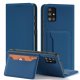 Hurtel Magnet Card Case for Samsung Galaxy A12 5G, Blue