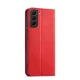 Magnet Fancy Case for Samsung Galaxy S23+ Flip Wallet Case with Stand, Red