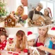 Gingerbread House Cookie Cutter Set for 3D Christmas Baking