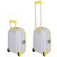 Kids Travel Luggage Carry Bag Ride On Suitcase Trolley, Yellow