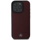 Чехол Mercedes для iPhone 16 Pro Max Textured And Plain Leather MagSafe, красный