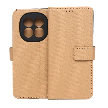 Smart Triangle Wallet Case for Xiaomi Redmi Note 15 5G, Brown