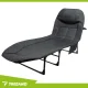Trizand Folding Camping Bed with Mattress, Grey