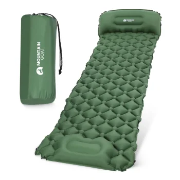 MOUNTAIN GOAT Single Inflatable Camping Mattress, Khaki