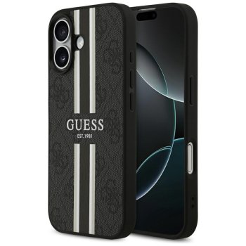 Guess 4G Printed Stripes MagSafe Phone Case Cover iPhone 17 - black