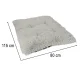Plush Bed for Dogs and Cats, 115x80 cm, Light Grey